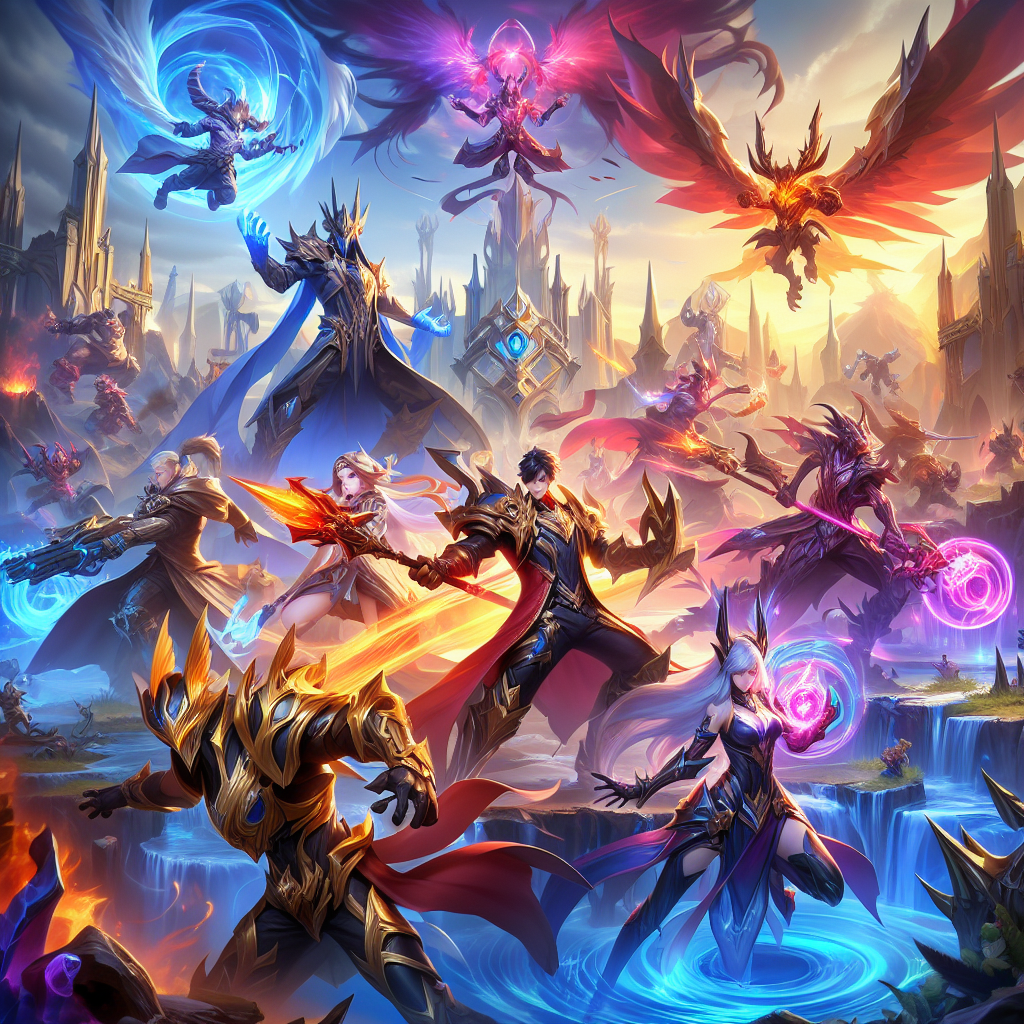 Epic Background Poster Designs for Mobile Legends Fans